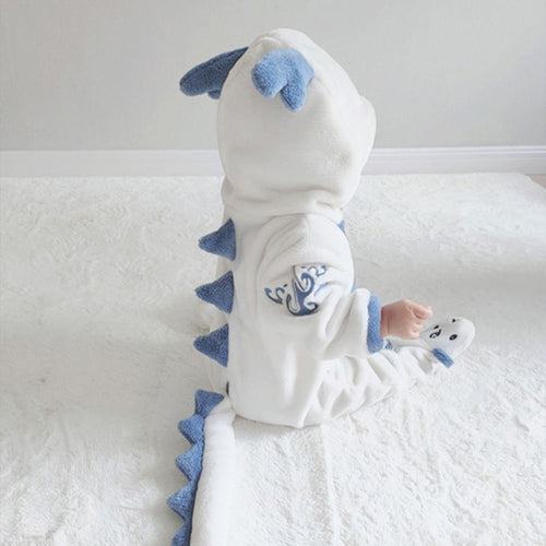 CuddleCub™ – Animal Ear Baby Jumpsuit for Autumn